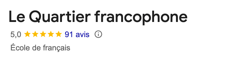 recommandations google